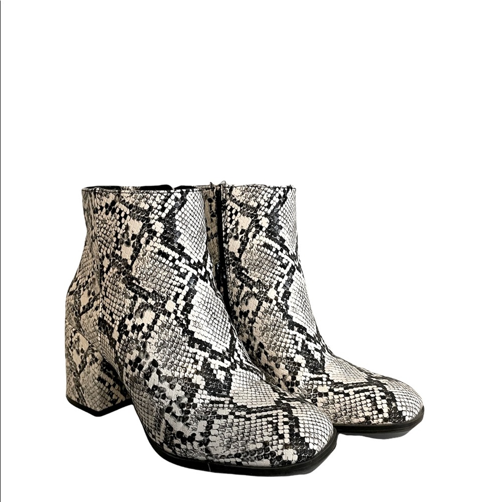 Snake skin booties
